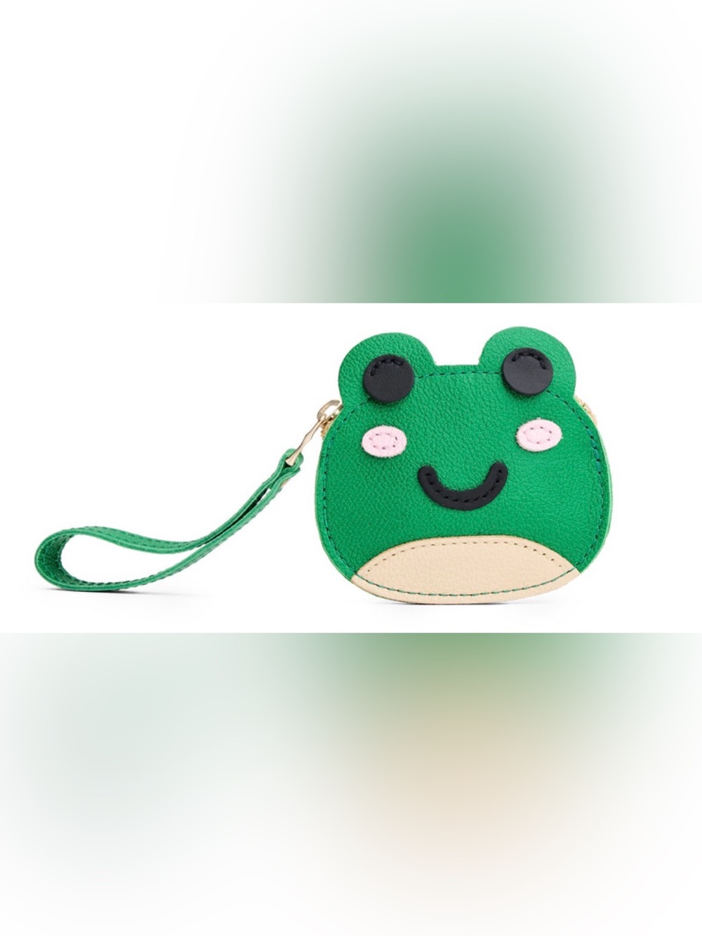 Portland Leather Zipper Froggy (Frog) in Jolly Green - NEW